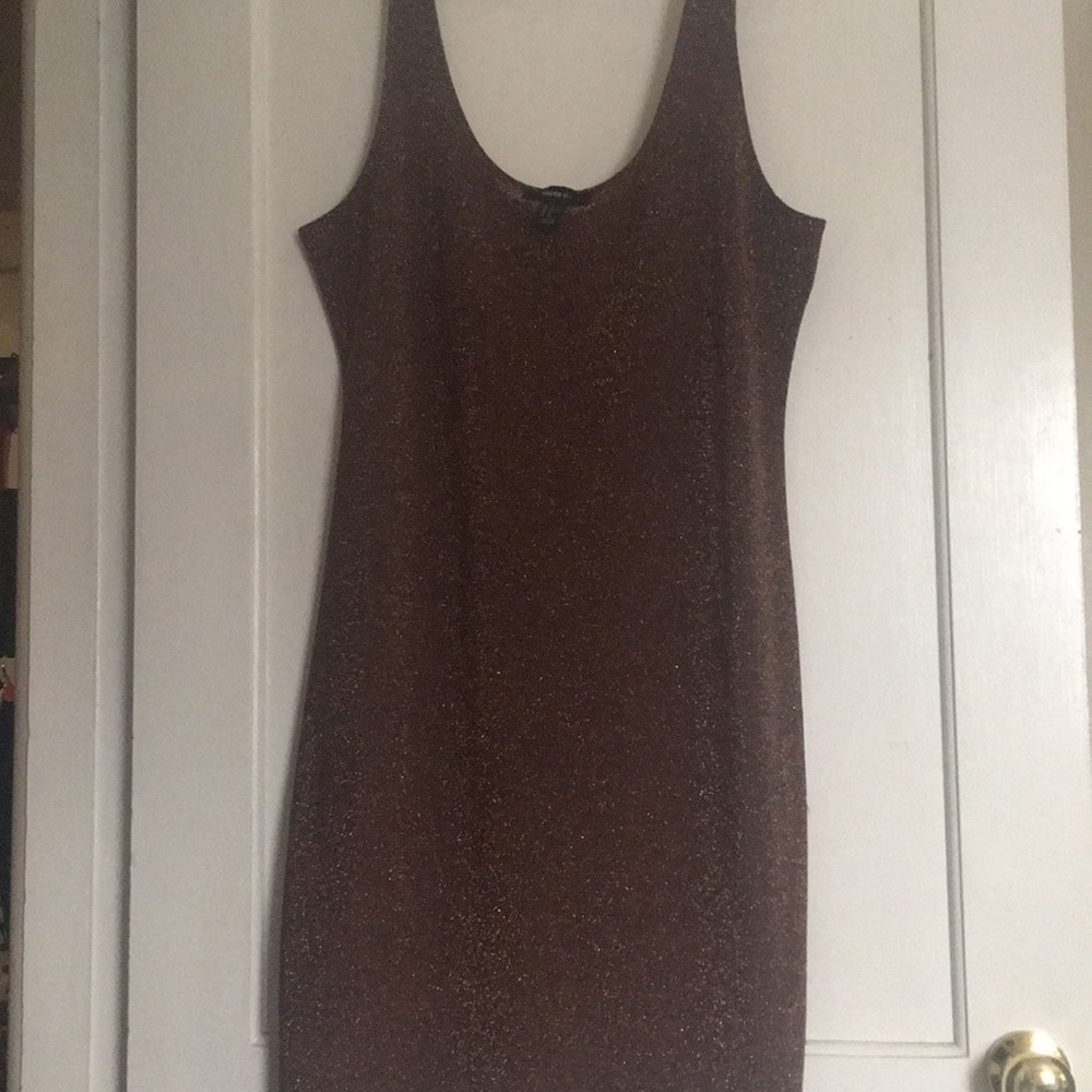 Halter Dress in Deep Rose Gold color